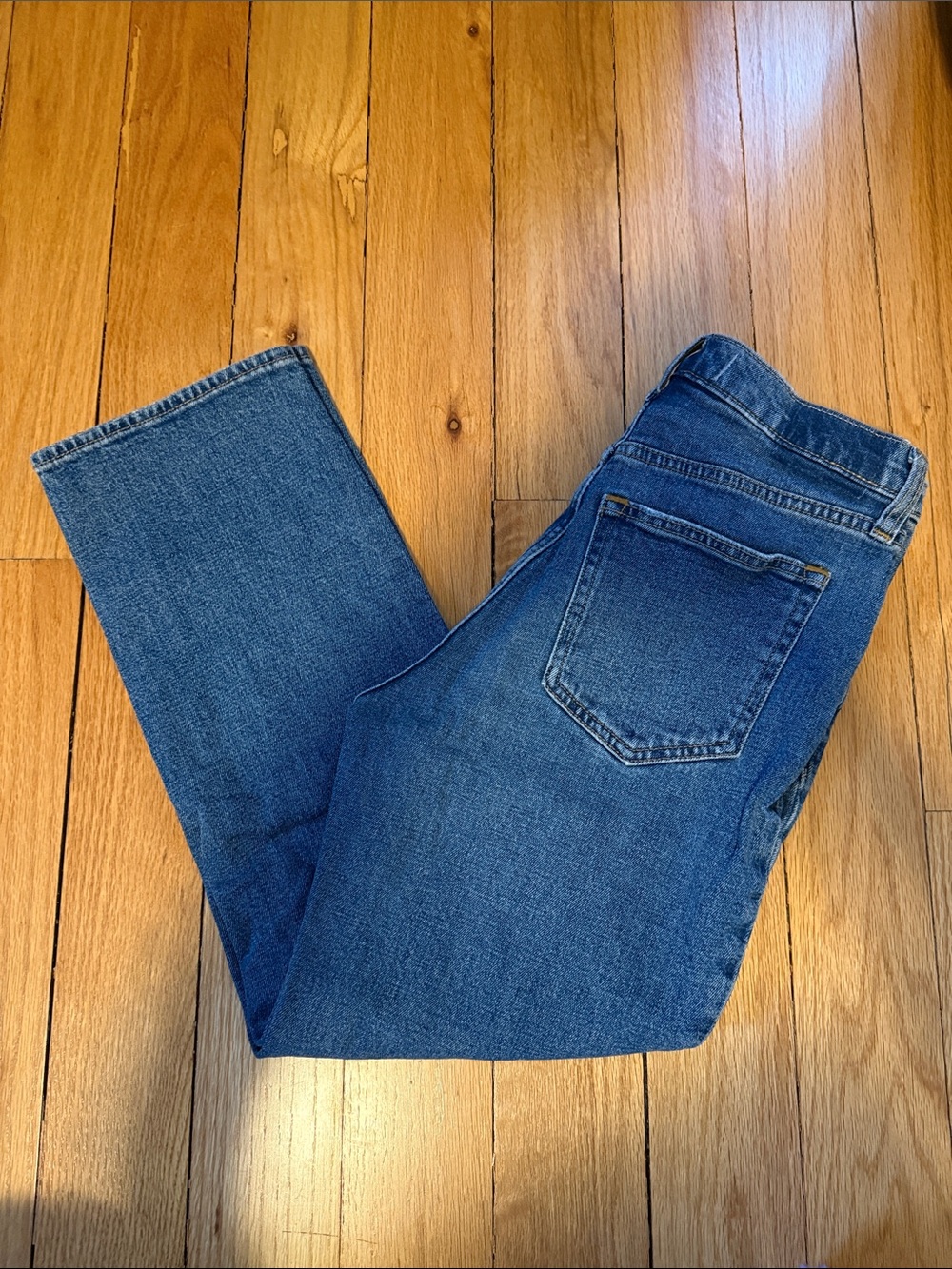 Abercrombie & Fitch Women's Blue Cropped Jeans